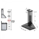 ZLINE 48" Wall Range Hood, Built-in CrownSound® Bluetooth Speakers, KL3CRN-BT-48