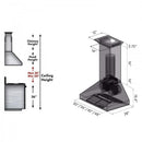ZLINE 54" Professional Wall Range Hood, Built-in CrownSound® Bluetooth Speakers, 697CRN-BT-54