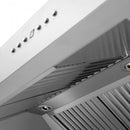 ZLINE 54" Professional Wall Range Hood, Built-in CrownSound® Bluetooth Speakers, 697CRN-BT-54