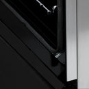 ZLINE 60" 7.4 cu. ft. Dual Fuel Range, Gas Stove and Electric Oven in Stainless Steel and Black Matte Door, RA-BLM-60