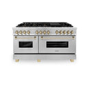 ZLINE 60" Autograph Edition, 7.4 cu. ft. Dual Fuel Range, RAZ-60-G