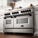 ZLINE 60" Autograph Edition, 7.4 cu. ft. Dual Fuel Range, RAZ-60-MB