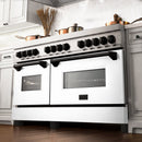 ZLINE 60" Autograph Edition, 7.4 cu. ft. Dual Fuel Range, RAZ-WM-60-MB