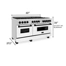 ZLINE 60" Autograph Edition, 7.4 cu. ft. Dual Fuel Range, RAZ-WM-60-MB