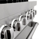 ZLINE 60" Dual Fuel Range, DuraSnow Stainless, RAS-SN-60