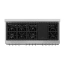 ZLINE 60" Dual Fuel Range, DuraSnow Stainless, RAS-SN-60