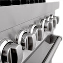 ZLINE 60" Dual Fuel Range In Stainless Steel, Brass Burners, RA-BR-60