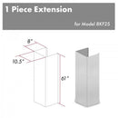 ZLINE 61" Snow Finished, Chimney Extension, Ceilings up to 12.5', 8KF2S-E