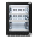 ZLINE Autograph Edition 24 in. Touchstone 151 Can Beverage Fridge With Panel Ready Glass Door And Polished Gold Handle RBSPOZ-24-G