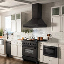 ZLINE Black Stainless Steel Range Hood with Black Stainless Steel Handle - BS655-30-BS