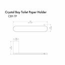 ZLINE Crystal Bay Toilet Paper Holder CBY-TP-MB