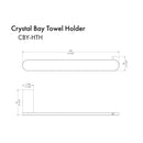 ZLINE Crystal Bay Towel Holder CBY-HTH-CH