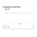 ZLINE Crystal Bay Towel Rail CBY-TR-CH
