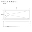 ZLINE Garmisch 45" Undermount Single Bowl, DuraSnow Stainless, SLS-45S