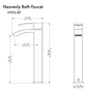 ZLINE Heavenly Bath Faucet in Chrome, HVN-BF-BN