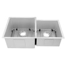 ZLINE Jackson 32" Undermount Double Bowl Sink In Stainless Steel, SRDR-32