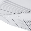 ZLINE Professional Convertible Vent Wall Mount Range Hood in Stainless Steel with Crown Molding 667CRN-42