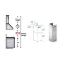 ZLINE Short Kit for 8' Ceilings, SK-KB/KL2/KL3
