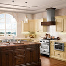 ZLINE 30" Wooden Wall Mount Range Hood Butcher Block, 681W-30