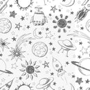 Rockets and Planets Wallpaper