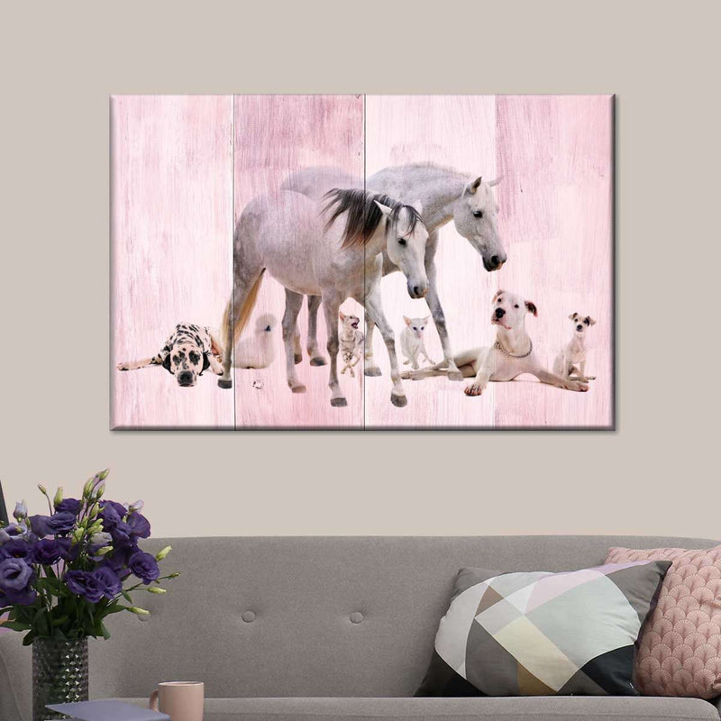 Dogs And Horses Wall Art