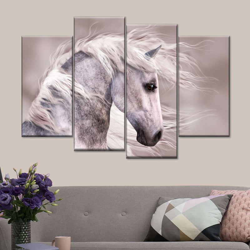 Arabian Dapple Grey Horse Wall Art