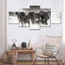 Etosha Park Elephants Wall Art