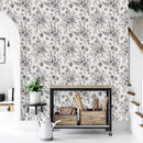 Graphic Floral Wallpaper
