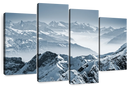 Swiss Mountain Peaks Wall Art