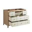 James Martin Celeste 48" Single Bathroom Vanity, Sunwashed Oak with Embossed Shagreen Drawer Fronts
