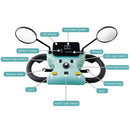 Zvg Heavy-Duty 800W 60V/20AH 4-Wheel Elderly Handicap Adult Mobility Power Travel Scooter, 500LBS (SAK95736)