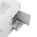 James Martin Bellshire 36" Single Bathroom Vanity, Bright White