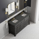 James Martin Brookfield 72" Double Bathroom Vanity, Black Onyx