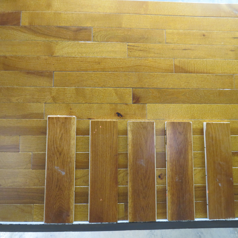 Solid Hardwood Hickory 2 1/4" Wide, 84" RL, 3/4" Thick Smooth Golden Brown Floors - Bellfloor Collection product shot tile view