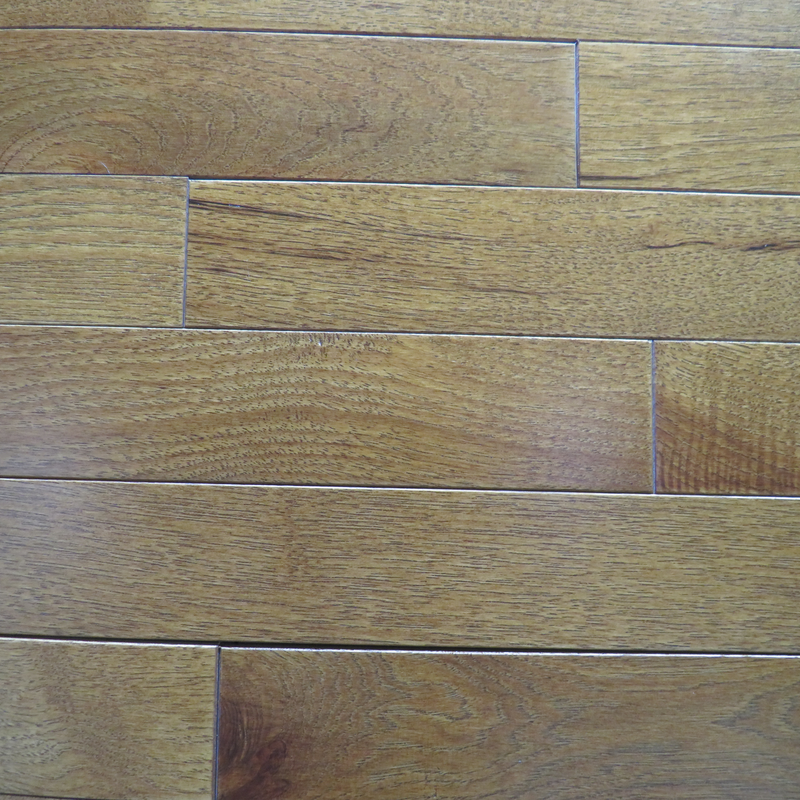 Solid Hardwood Hickory 2 1/4" Wide, 84" RL, 3/4" Thick Smooth Golden Brown Floors - Bellfloor Collection product shot tile view 3