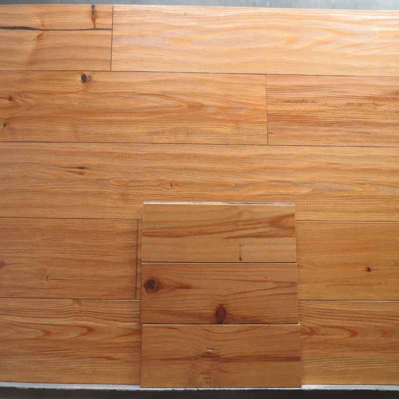 Engineered Wood 7" Wide, 84" RL, 1/2" Thick Heart Pine Antique Handscraped - Bellfloor Collection product shot tile view 2