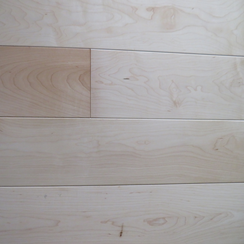 Engineered Wood 5" Wide, 84" RL, 1/2" Thick Maple Natural Smooth Floors - Bellfloor Collection product shot tile view 3