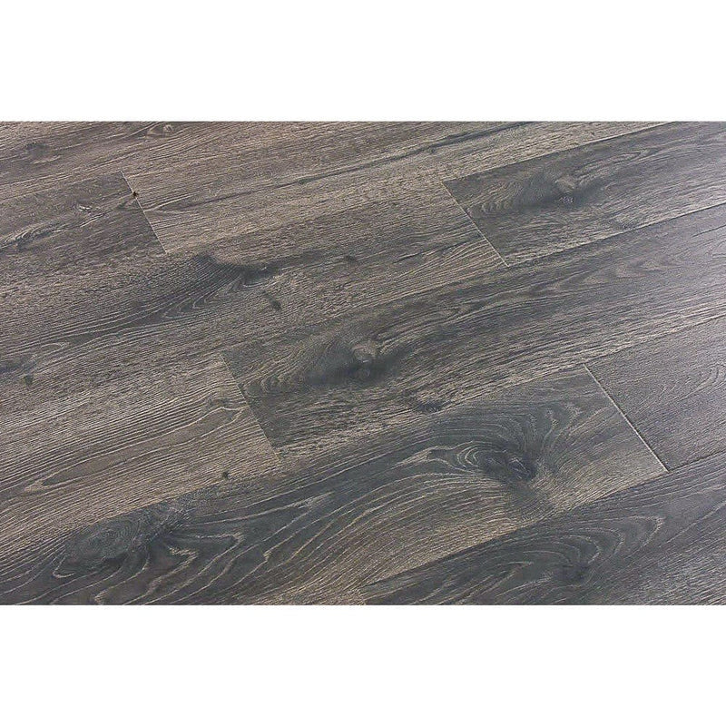 12mm laminate flooring farmosa papard frenzy charcoal W001646179 AC3 EIR click-lock angle view