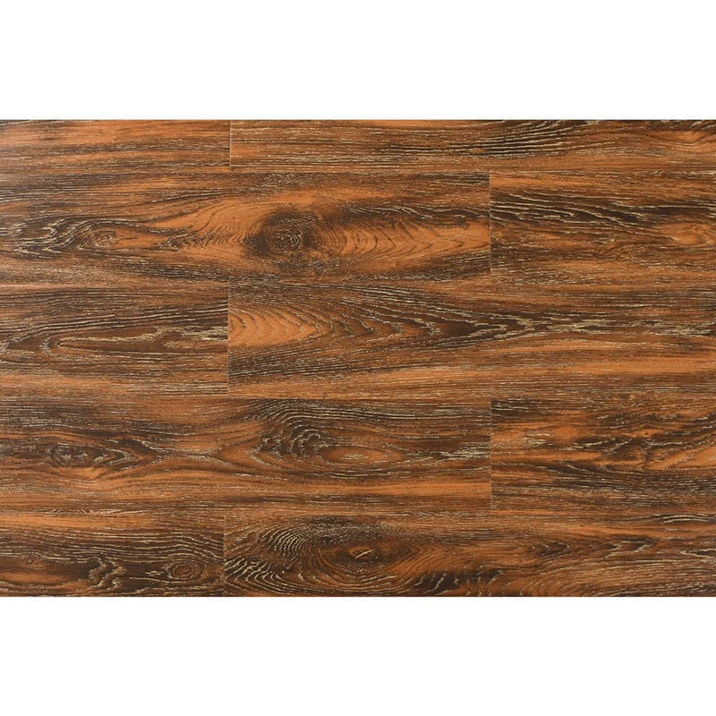 12mm laminate flooring roasted archard hickory oak W000674412 AC3 textured click-lock top view closeup