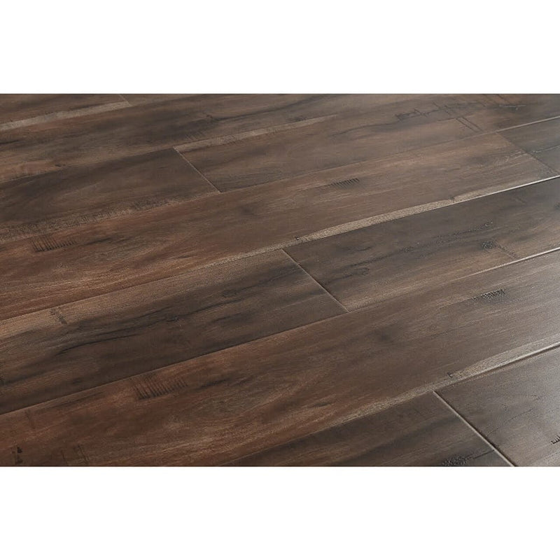 12mm laminate flooring smokey cumaru AC3 textured click-lock top wideview