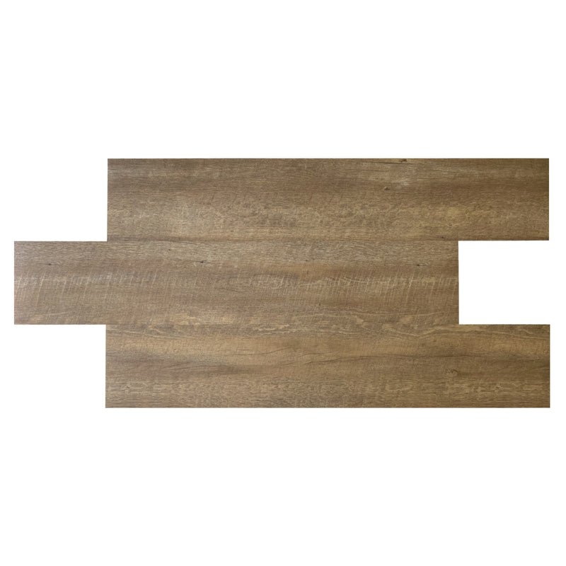 9x48 water resistant loose lay ecru luxury vinyl plank flooring  dekorman collection DW7407 product shot profile view 3