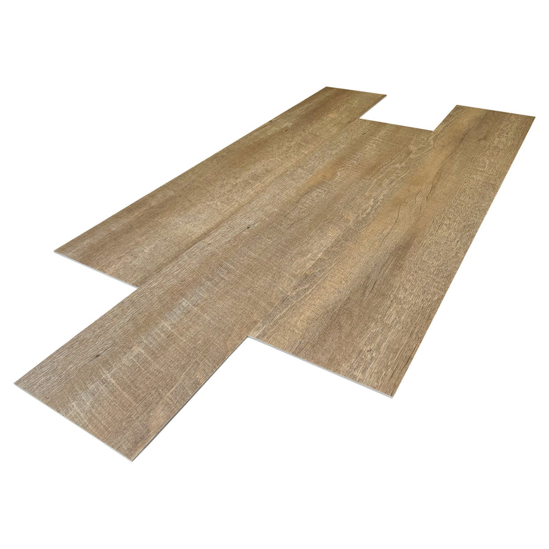 9x48 water resistant loose lay ecru luxury vinyl plank flooring  dekorman collection DW7407 product shot profile view