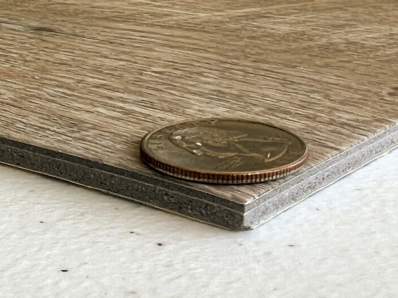 9x48 water resistant loose lay ecru luxury vinyl plank flooring  dekorman collection DW7407 product shot sample view 2