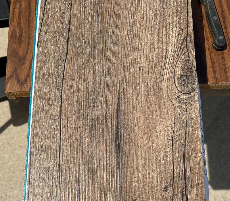 9x48 water resistant loose lay russet brown luxury vinyl plank flooring  dekorman collection DW1160 product shot sample view