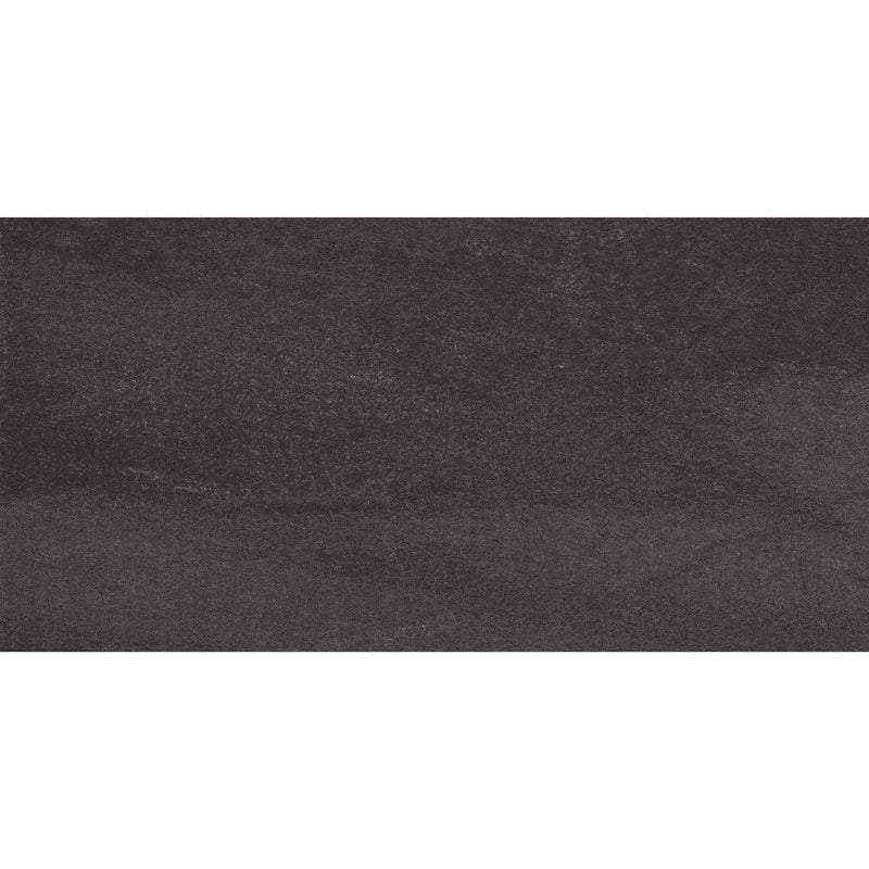 A lier black lappato porcelain floor and wall tile liberty us collection LUSIRG1224162 product shot one tile top view