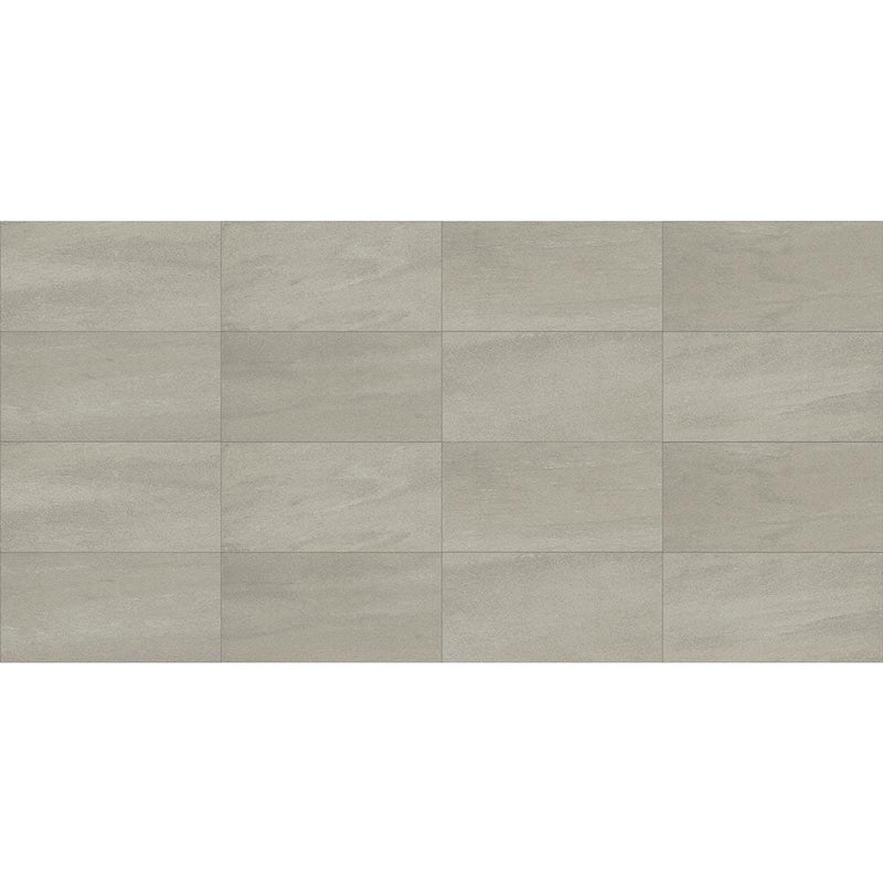 A lier grey light honed porcelain floor and wall tile liberty us collection LUSIRG1224163 product shot multiple tiles top view