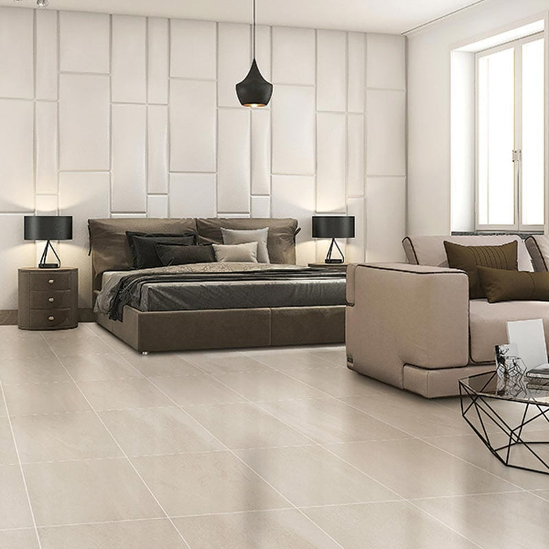 A lier sand honed porcelain floor and wall tile liberty us collection LUSIRG1224165 product shot room view