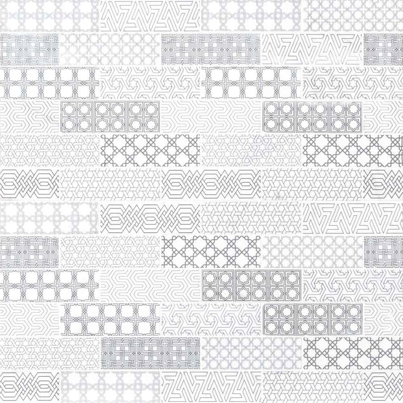 Abani stak 11.81x11.81 honed marble meshmounted mosaic tile SMOT-ABANI-2X6H product shot wall view