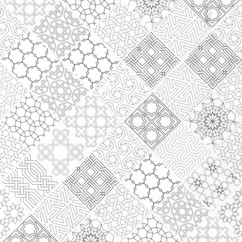 Abani stak 11.81x11.81 honed marble mesh mounted mosaic tile SMOT-ABANI-3X3H product shot angle view
