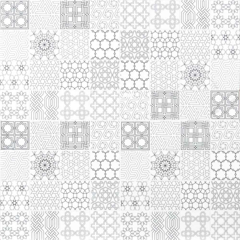 Abani stak 11.81x11.81 honed marble mesh mounted mosaic tile SMOT-ABANI-3X3H product shot profile view
